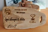 Tapasplank - Borrelplank 30 x 18 cm - Met uw eigen tekst - logo - tekening € 26,95 incl. verzenden. Uniek cadeau om te geven! Leuk voor - verjaardag -feestje - geboorte - trouwen