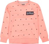 DJ Dutchjeans jongens sweater Superior aop Neon Coral