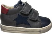 Falcotto mt 20 velcro's blauwe ster lederen sneaker Sasha grijs