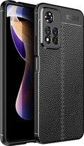 Xiaomi Redmi Note 11 Pro Plus Hoesje - Mobigear - Luxury Serie - TPU Backcover - Zwart - Hoesje Geschikt Voor Xiaomi Redmi Note 11 Pro Plus