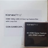 KanexPro HDMI 4K USB 2.0 Streaming Capture box met HDMI Loop out en kabel - Nieuw