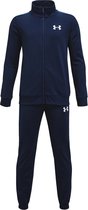 Under Armour UA Knit Track Suit Jongens Trainingspak - Blauw - Maat YLG
