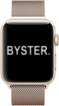 BYSTER. Milanees bandje voor Apple Watch - 42/44/45 mm - Goud