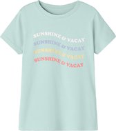 Name it t-shirt meisjes - groen - NKFfulina - maat 146/152