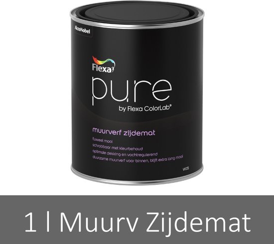 Leerling hersenen Samenpersen Flexa Pure Muurverf Zijdemat 1 Liter | bol.com