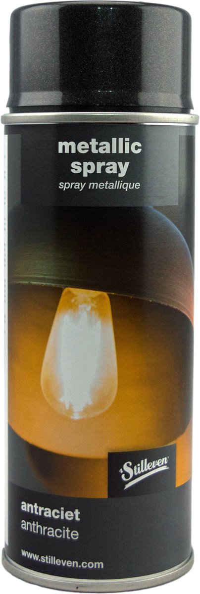 Stilleven metallic spray antraciet 400ML