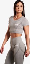 Forza Fighting Gear - croptop Pearl Grey korte mouw