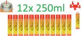 SMH LINE® Universeel Aansteker Gas - Gasvulling butaan - 12x 300ML