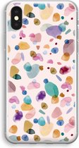 Case Company® - iPhone X hoesje - Terrazzo Memphis - Soft Cover Telefoonhoesje - Bescherming aan alle Kanten en Schermrand