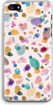 Case Company® - iPhone 5 / 5S / SE (2016) hoesje - Terrazzo Memphis - Soft Cover Telefoonhoesje - Bescherming aan alle Kanten en Schermrand