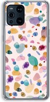 Case Company® - OPPO Find X3 Pro hoesje - Terrazzo Memphis - Soft Cover Telefoonhoesje - Bescherming aan alle Kanten en Schermrand