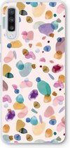 Case Company® - Samsung Galaxy A70 hoesje - Terrazzo Memphis - Soft Cover Telefoonhoesje - Bescherming aan alle Kanten en Schermrand