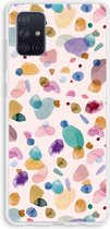 Case Company® - Samsung Galaxy A71 hoesje - Terrazzo Memphis - Soft Cover Telefoonhoesje - Bescherming aan alle Kanten en Schermrand