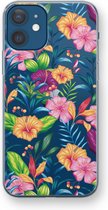 Case Company® - iPhone 12 mini hoesje - Tropisch 2 - Soft Cover Telefoonhoesje - Bescherming aan alle Kanten en Schermrand