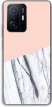 Case Company® - Xiaomi 11T Pro hoesje - A touch of peach - Soft Cover Telefoonhoesje - Bescherming aan alle Kanten en Schermrand