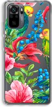 Case Company® - Xiaomi Redmi Note 10 Pro hoesje - Papegaaien - Soft Cover Telefoonhoesje - Bescherming aan alle Kanten en Schermrand