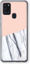 Case Company® - Samsung Galaxy A21s hoesje - A touch of peach - Soft Cover Telefoonhoesje - Bescherming aan alle Kanten en Schermrand