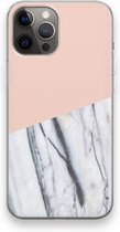Case Company® - iPhone 12 Pro Max hoesje - A touch of peach - Soft Cover Telefoonhoesje - Bescherming aan alle Kanten en Schermrand
