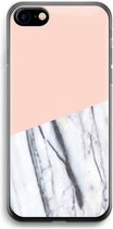 Case Company® - iPhone SE 2020 hoesje - A touch of peach - Soft Cover Telefoonhoesje - Bescherming aan alle Kanten en Schermrand