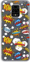 Case Company® - Xiaomi Redmi Note 9 Pro hoesje - Pow Smack - Soft Cover Telefoonhoesje - Bescherming aan alle Kanten en Schermrand