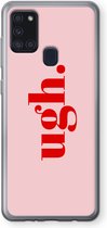 Case Company® - Samsung Galaxy A21s hoesje - Ugh - Soft Cover Telefoonhoesje - Bescherming aan alle Kanten en Schermrand