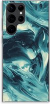 Case Company® - Samsung Galaxy S22 Ultra hoesje - Dreaming About Whales - Soft Cover Telefoonhoesje - Bescherming aan alle Kanten en Schermrand