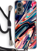 Case Company® - OnePlus Nord 2 5G hoesje met Koord - Quantum Being - Telefoonhoesje met Zwart Koord - Bescherming aan alle Kanten en Over de Schermrand