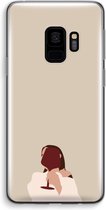 Case Company® - Samsung Galaxy S9 hoesje - I drink wine - Soft Cover Telefoonhoesje - Bescherming aan alle Kanten en Schermrand