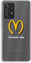 Case Company® - Samsung Galaxy A52s 5G hoesje - I'm lovin' you - Soft Cover Telefoonhoesje - Bescherming aan alle Kanten en Schermrand