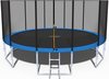 Trampoline 490 cm - met net en ladder - blauw - tot 150 kg