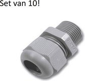 Set van 10 Kabelwartel - kernconnector - PG9 - IP67