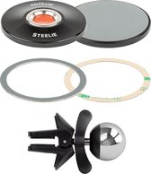 Steelie Orbiter PLUS Vent Mount Kit voor Apple MagSaf - Magnetisch telefoon Montage Systeem voor in de auto