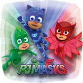 folieballon PJ Masks 71 x 71 cm folie rood/groen/blauw