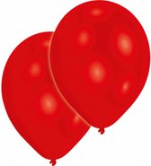 ballonnen Standard 27,5 cm latex rood 10 stuks