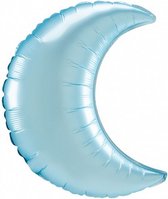 folieballon SuperShape Pastel Blue Satin Crescent 66 cm