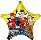 folieballon Justice League 71 cm geel/zwart