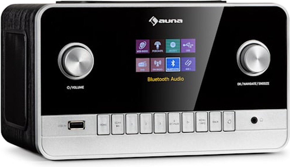 auna Connect 150 MKII 2.1-Internetradio - DAB/DAB+/FM - Radio - Spotify -  Bluetooth -... | bol.com