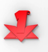 Sleutelhanger Max Verstappen 1 - 50x46x6mm - Rood