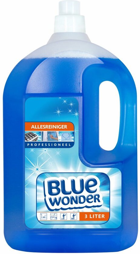 Blue Wonder Allesreiniger Professioneel Grootverpakking - 4x 3 liter fles (12  liter) | bol.com