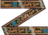 markeerlint Happy 16 - Party Time 12 meter zwart