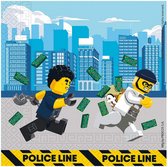 servetten Lego City 33 x 33 cm papier blauw 20 stuks