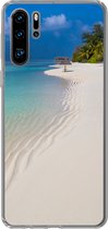 Geschikt voor Huawei P30 Pro hoesje - Zee - Strand - Zomer - Siliconen Telefoonhoesje