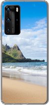 Geschikt voor Huawei P40 Pro hoesje - Strand - Tropisch - Hawaii - Siliconen Telefoonhoesje