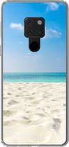Geschikt voor Huawei P40 Lite hoesje - Tropisch - Strand - Zee - Siliconen Telefoonhoesje