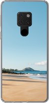 Geschikt voor Huawei P40 Lite hoesje - Strand - Zomer - Palmbomen - Siliconen Telefoonhoesje
