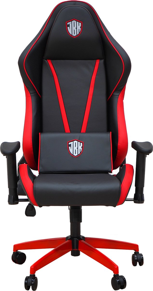 JBK Gaming Chair Omega- Verstelbare armleuningen - Gamingstoel - Computerstoel- Gamestoel Rood - Gaming chair - Game bureaustoel - Chaise de bureau