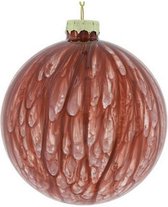 kerstbal Xavi 8 cm glas rood