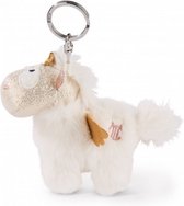 sleutelhanger Unicorn Angel 10 cm pluche beige/roze