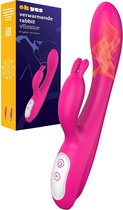 Tarzan Vibrator - Vibrators voor vrouwen - Verwarmde Rabbit Vibrator - G spot Vibrator & Clitoris Stimulator - Roze