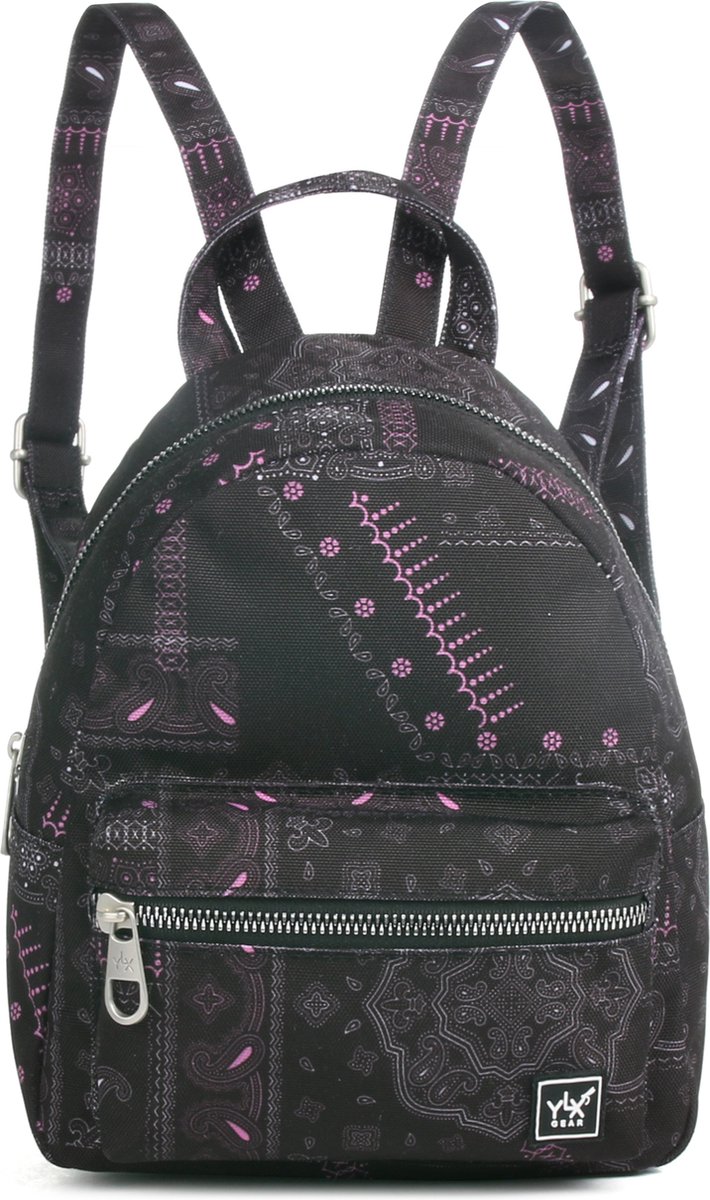 YLX Mini Backpack voor dames. Zwaty Geo Paisley. Recycled Rpet materiaal. Eco-friendly